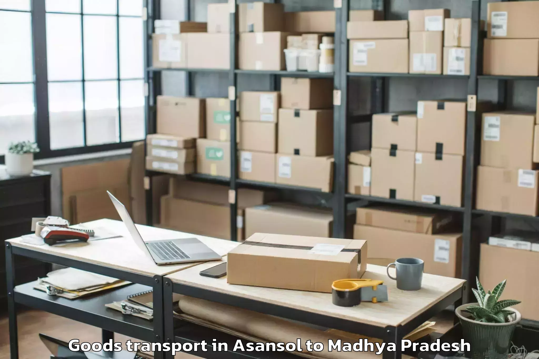 Discover Asansol to Narsinghgarh Goods Transport